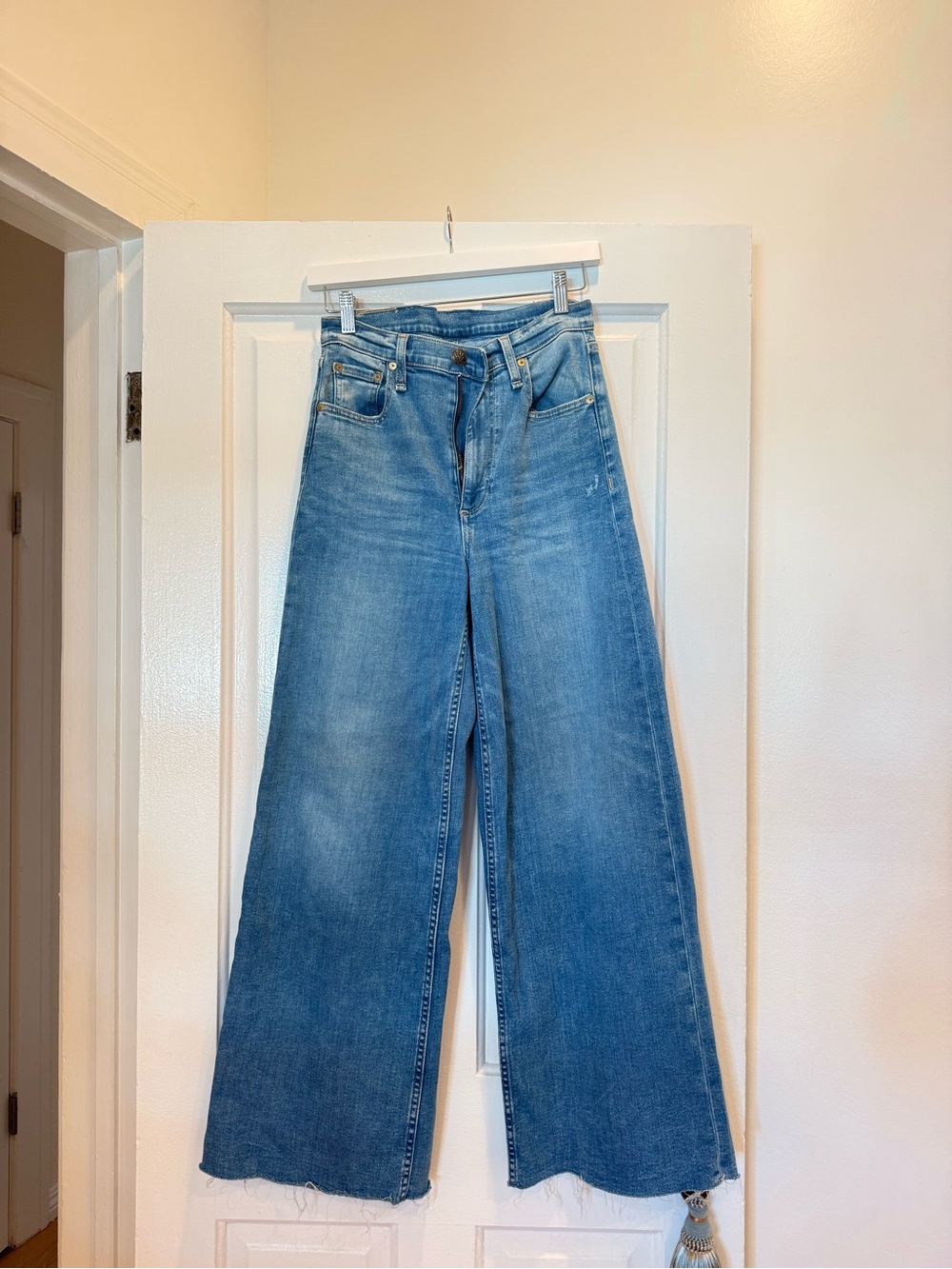 rag & bone Wide Leg Jeans Waist 27 Blue